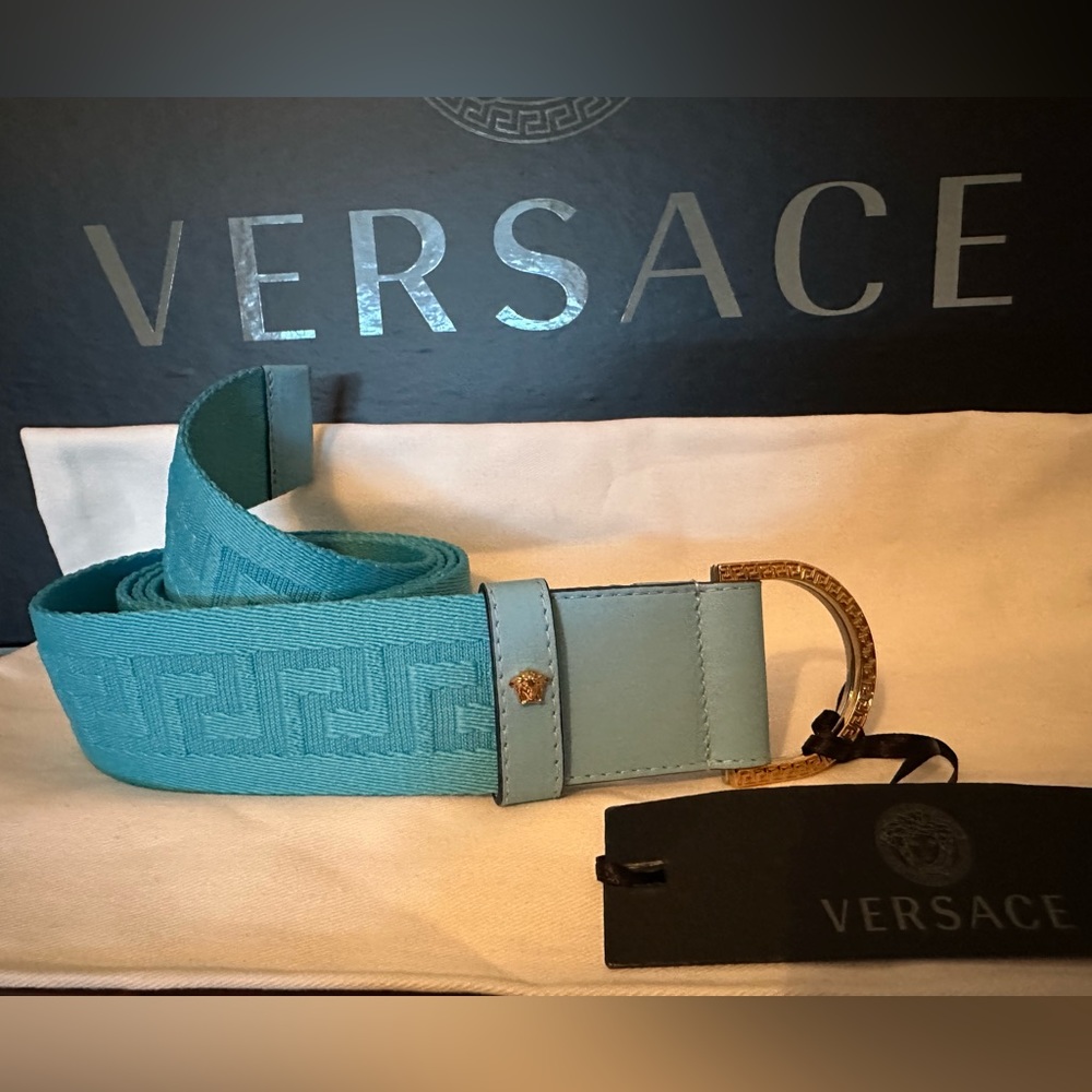 Versace Greca pattern ribbon belt NEW (AUTHENTIC)